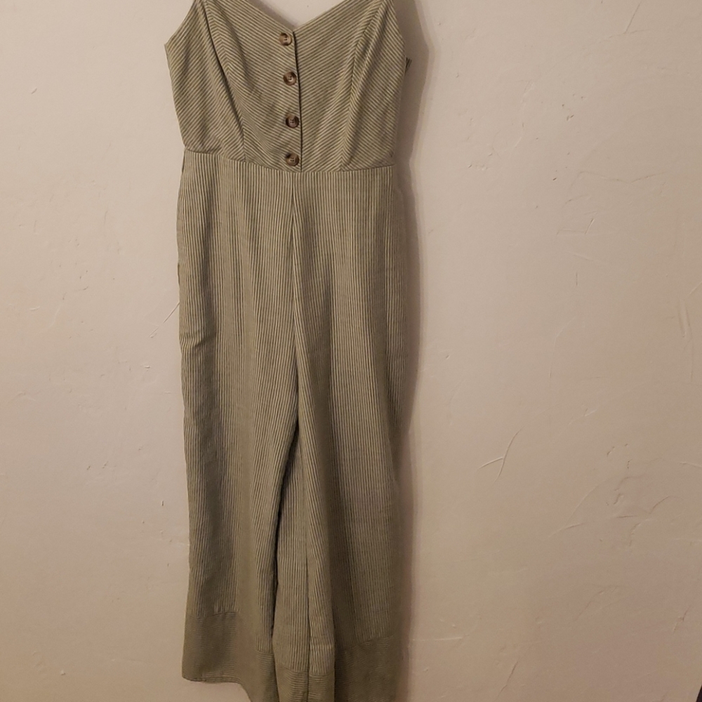 Lulus pinstriped jumpsuit